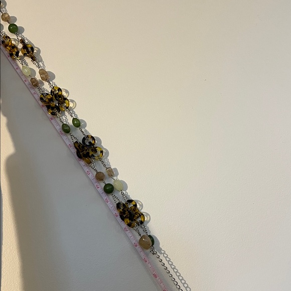 Talbots Tortoiseshell & Beaded Chain Necklace - Long - Picture 8 of 10